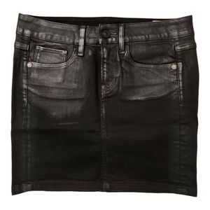 G-Star Raw 3301 Coated Black Denim Skirt